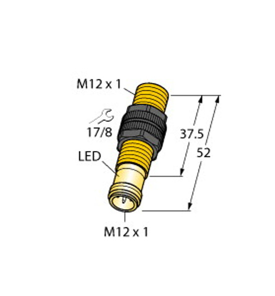 Turck Bi3U-S12-Vp6X-H1141 Inductive Sensor, uprox