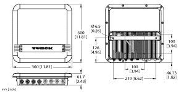 Turck Tn-Uhf-Q300-Na-Lnx UHF Reader, BL ident