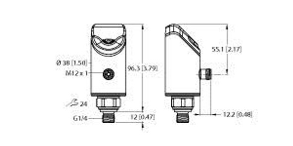 Turck Ps310-1V-04-Li2Upn8-H1141 Pressure sensor, Relative Pressure: -11  Bar