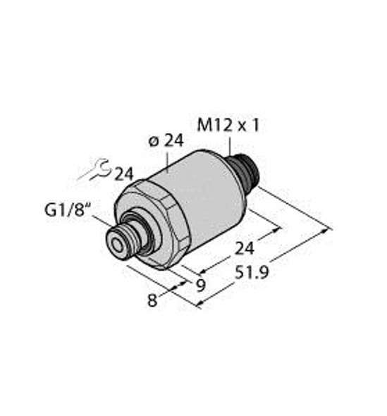 Turck Pt15Psiv-1013-Ix-H1143 Pressure Transmitter, With Current Output (2-Wire), SEV 10 ATEX 0145