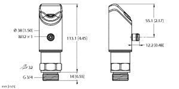 Turck Lus211-40-51-Li2Upn8-H1141 Ultrasonic Sensor, Level Control