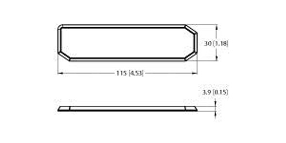 Turck Tw865-868-Q30L115-M-B112 Tag, UHF, BL ident