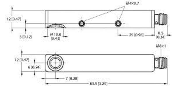 Turck Ru40U-Q12S-Up8X-V1141 Ultrasonic Sensor, Diffuse Mode Sensor