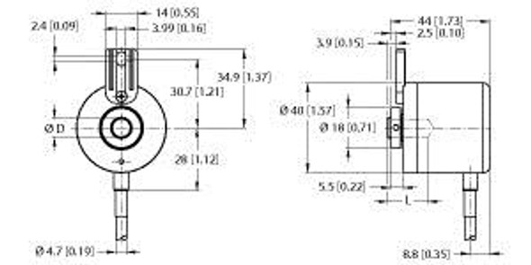 Turck Rei-E-112I8T-2B2500-C Incremental Encoder, Efficiency Line