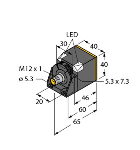 Turck Ni40C-Ck40-Vp6X2-H1141 Inductive Sensor, For Detecting Carbon Materials, uprox