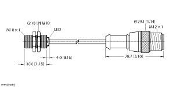 Turck Bi5-G18K-An6X-2-Rs4T Inductive Sensor