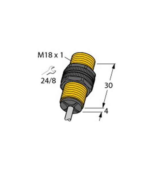 Turck Ni10-P18-Y1 Inductive Sensor, Standard, KEMA 02 ATEX 1090X
