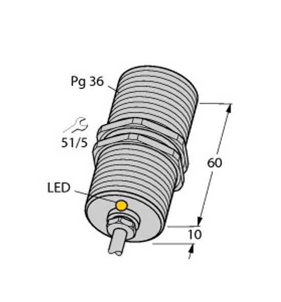 Turck Bi20-G47-Az3X Inductive Sensor, Standard