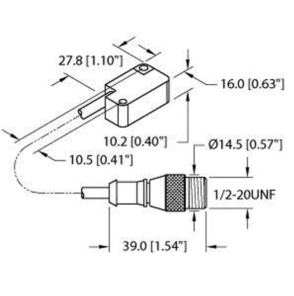 Turck Bi2-Q10S-Az31X-0.2-Sb3T Inductive Sensor, Standard