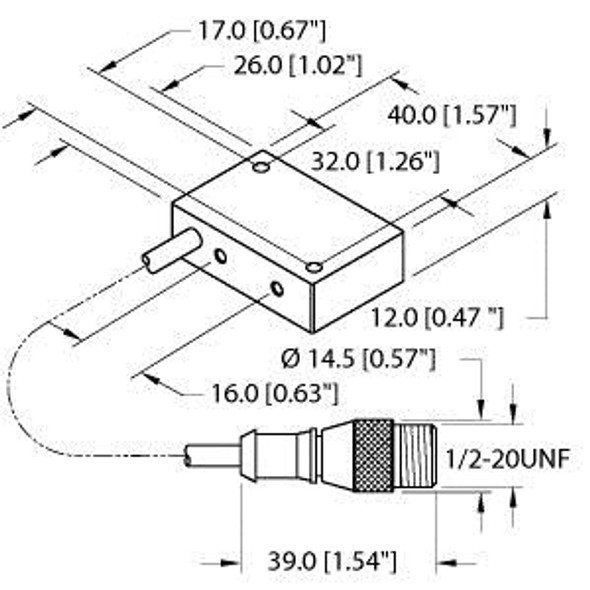 Turck Ni4-Q12-Az31X-0.2-Sb3T Inductive Sensor, Standard