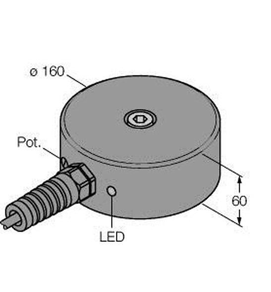 Turck Ni100-Q160-Ap44X/S120 Inductive Sensor, With Increased Temperature Range, Standard