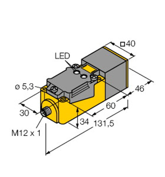 Turck Ni20Nf-Cp40-Vp4X2-H1141 Inductive Sensor, With Selective Behaviour, Standard