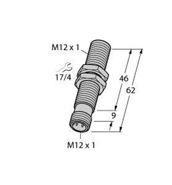 Turck Bi4-M12-Liu-H1141 Inductive Sensor, With Analog Output, Standard