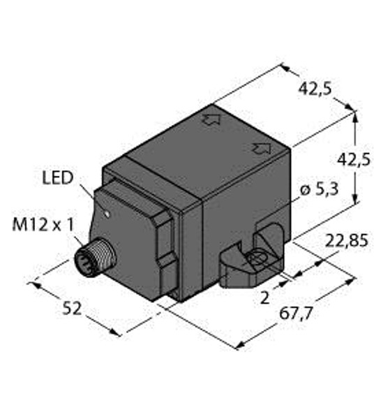 Turck Ni50U-Q42Fwd-Vp6X-H1141 Inductive Sensor, For the Food Industry, uprox+