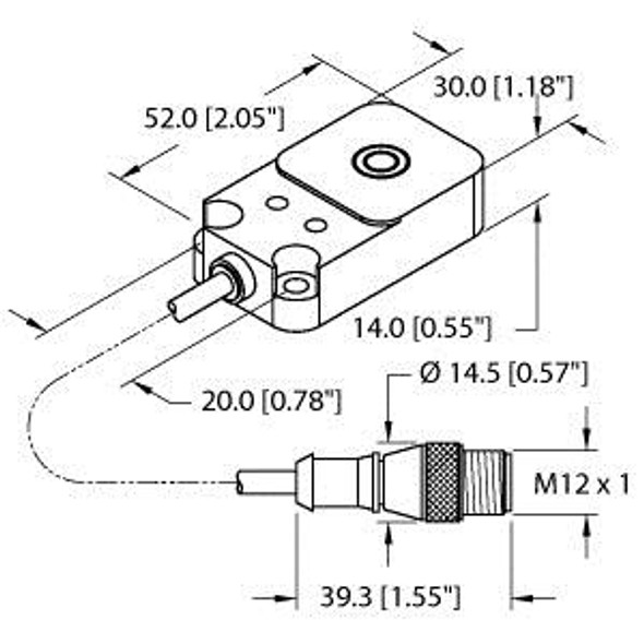 Turck Bi10-Q14-Ap6X2-0.2-Rs4T Inductive sensor