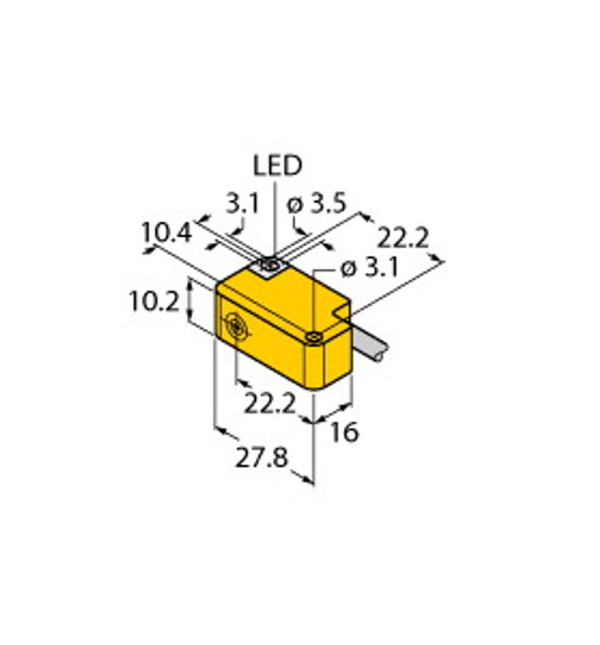 Turck Bi2-Q10S-Rn6X Inductive Sensor, Standard