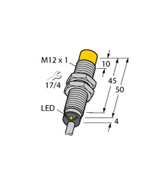 Turck Ni10U-M12-An6X Inductive Sensor, uprox+