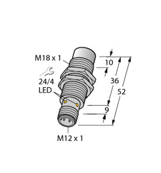 Turck Ni15U-Mt18-Ap6X-H1141 Inductive Sensor, uprox+