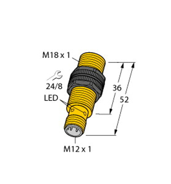 Turck Ni12U-S18-Ap6X-H1141 Inductive Sensor, uprox