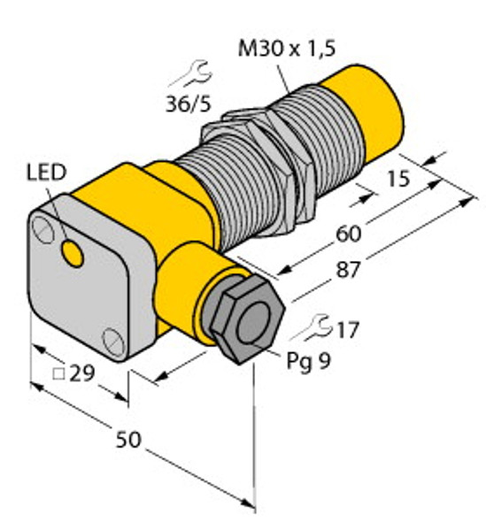 Turck Ni20U-Eg30Sk-Ap6X Inductive Sensor, uprox