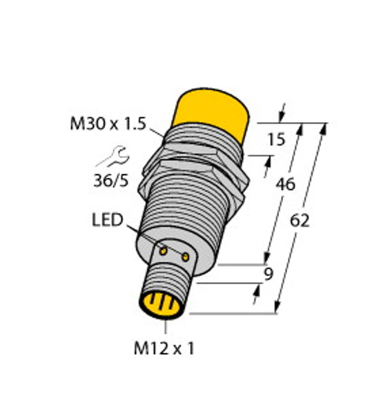 Turck Ni30U-Em30-Ap6X-H1141 Inductive Sensor, uprox+