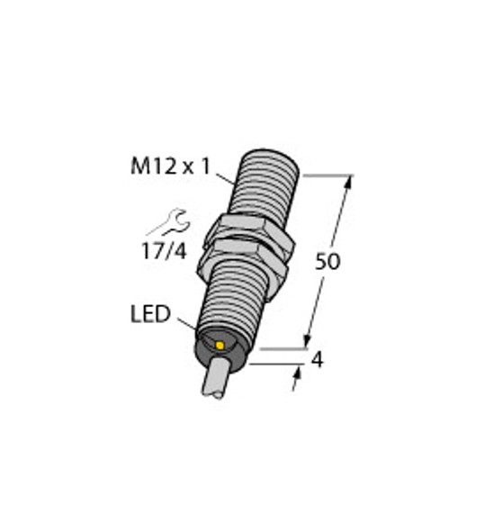 Turck Bi2-G12-Rp6X Inductive Sensor, Standard