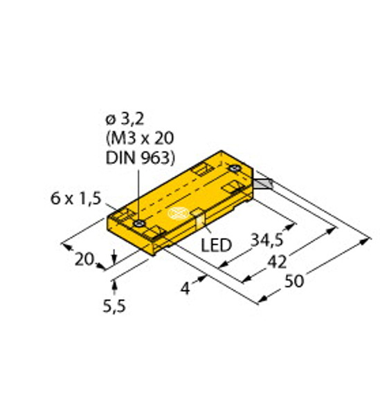 Turck Bc5-Qf5.5-Y1X/S250 Capacitive Sensor, KEMA 02 ATEX 1090X