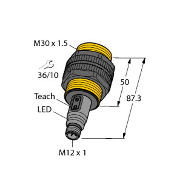 Turck Bct10-S30-Un6X2T-H1151 Capacitive Sensor