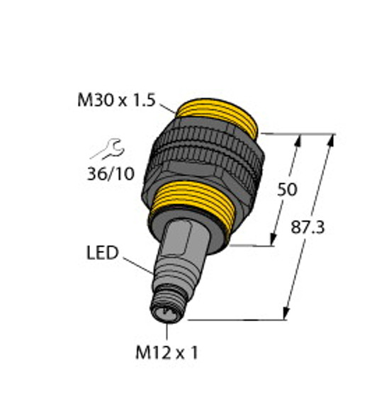 Turck Bct10-S30-Up6X2-H1151 Capacitive Sensor