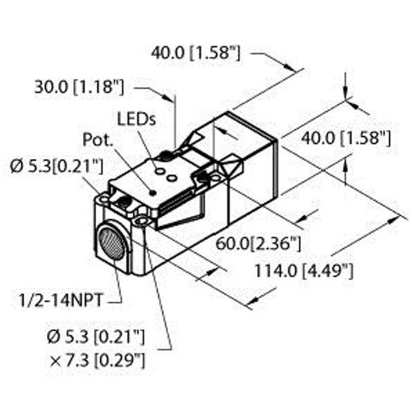Turck Bc20-Cp40-Fz3X2/S10 Capacitive Sensor