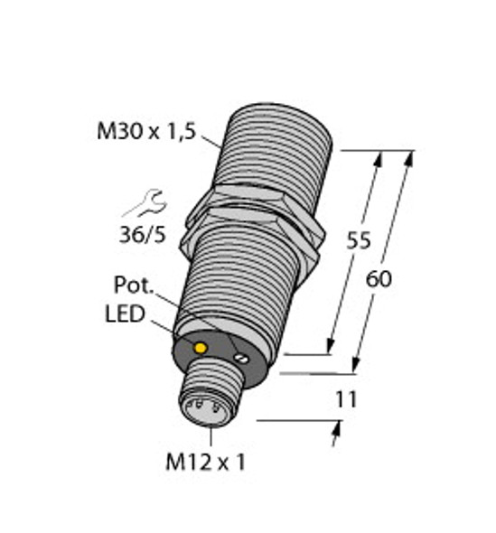 Turck Bc10-M30K-Vn4X-H1141 Capacitive Sensor