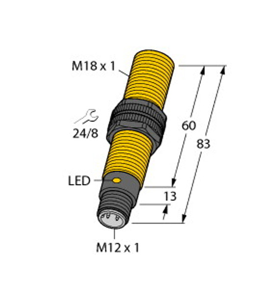 Turck Bc5-S18-An4X-H1141/S250 Capacitive Sensor