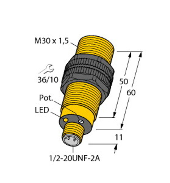 Turck Bcf10-S30-Rz3X-B3131 Capacitive Sensor