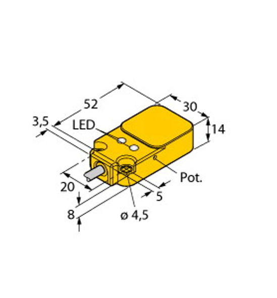 Turck Bc10-Q14-An4X2 Capacitive Sensor