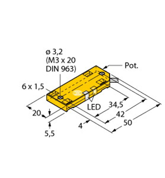 Turck Bc10-Qf5.5-Rp6X2 Capacitive Sensor