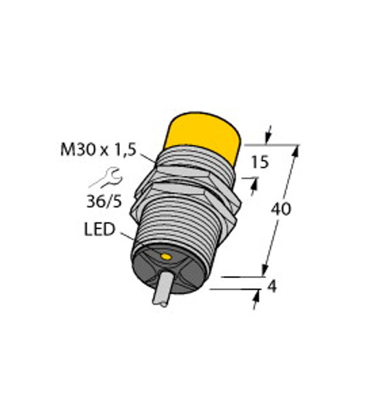 Turck Ni15-G30-Y0X 7M Inductive sensor