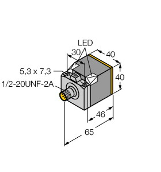 Turck Ni25U-Ck40-Adz30X2-B3131 Inductive Sensor, uprox