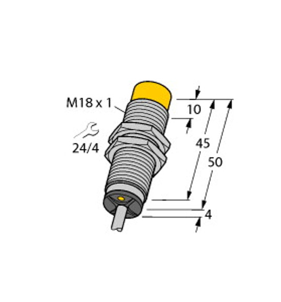 Turck Ni8-M18-Ad4X Inductive Sensor, Standard