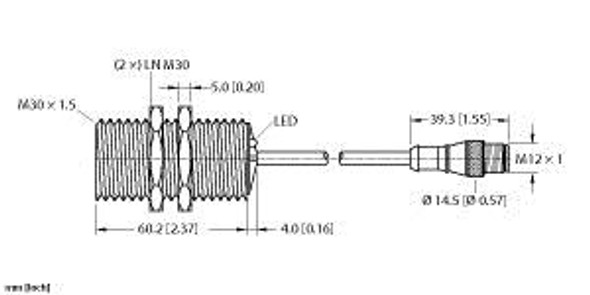 Turck Bi12-Gt30-Ad4X-0.3-Rs4.2T/S1589 Inductive sensor