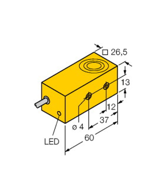 Turck Bi10S-Q26-Ad4X/S34 Inductive Sensor, Resistant to Magnetic Fields, Standard