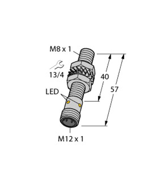 Turck Bi1.5U-Eg08-Ap6X-H1341 Inductive Sensor, uprox