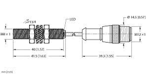 Turck Bi2-Eg08-An6X-0.3-Rs4T/S1589 Inductive sensor