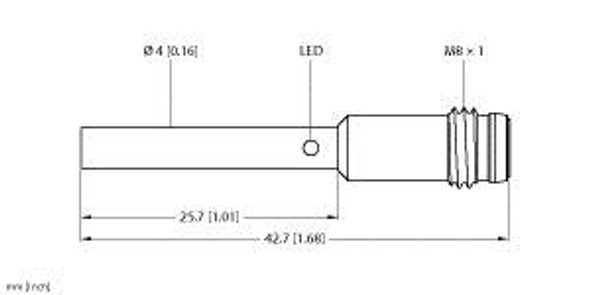 Turck Bi1-Eh04-Rp6X-V1331 Inductive Sensor, Standard