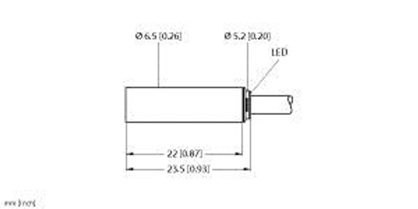 Turck Bi2-Eh6.5K-Rp6X Inductive Sensor, With Increased Switching Distance, Standard