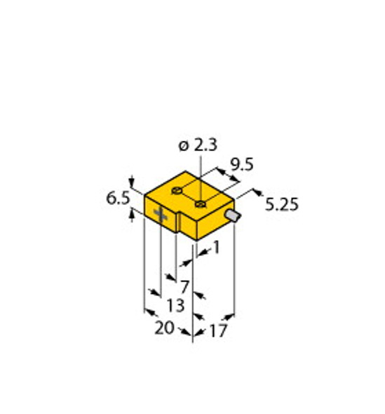 Turck Bi1-Q6.5-Ap6/S34 Inductive Sensor, Resistant to Magnetic Fields, Standard