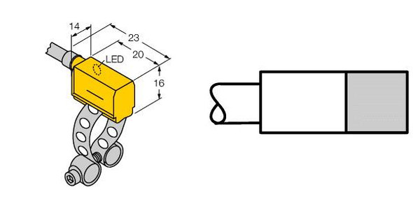 Turck Bim-Pst-An6X W/Klp80 Magnetic Field Sensor, for pneumatic cylinders