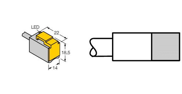 Turck Bim-Psm-Ap6X Magnetic Field Sensor, For Pneumatic Cylinders