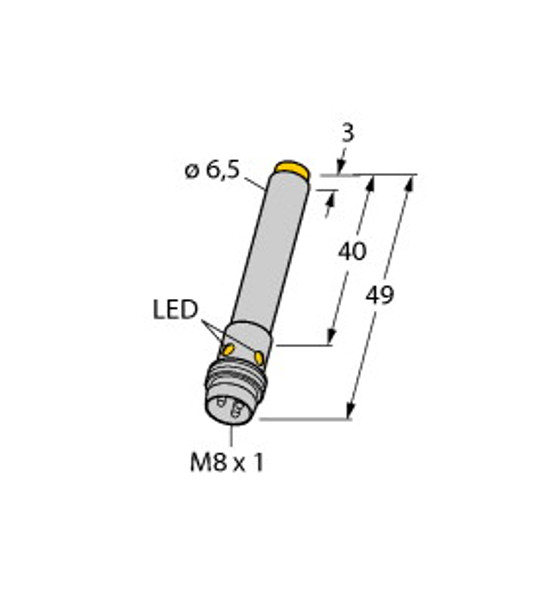 Turck Ni6U-Eh6.5-Ap6X-V1131 Inductive Sensor, uprox+