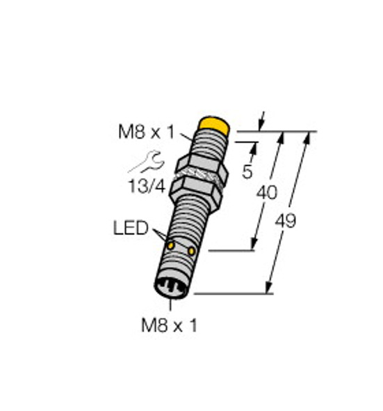 Turck Ni6U-Eg08-An6X-V1131 Inductive Sensor, uprox+