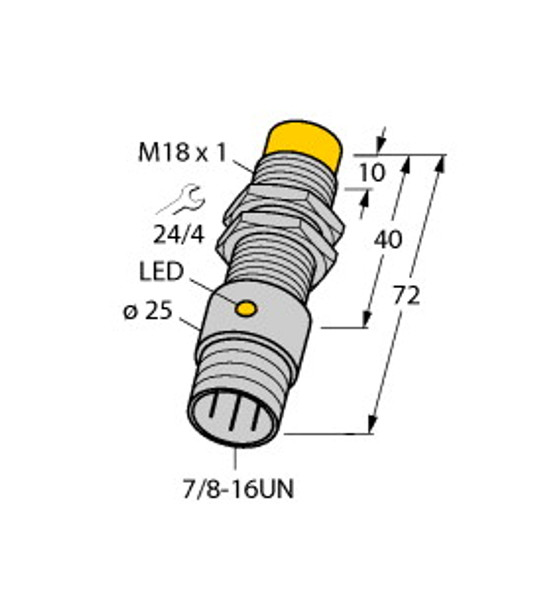 Turck Ni10-G18-Ap6-B1341 Inductive sensor
